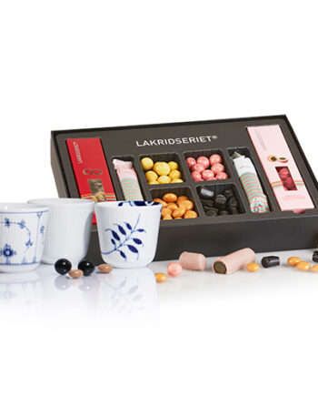 3 stk. Royal Copenhagen kopper & Lakrids Selection - 530 g