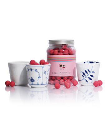 3 stk. Royal Copenhagen kopper & Tokyo lakridskugler m/ hvid chokolade & hindbær - 1 kg