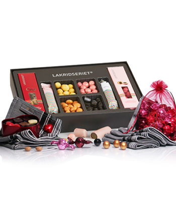 2 stk. Georg Jensen Damask viskestykker, fyldte chokolader & lakridskugler - 930 g