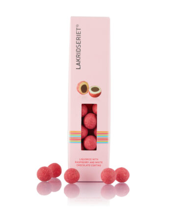 Tokyo - Søde lakridskugler m/ hvid chokolade & hindbær - 110 g