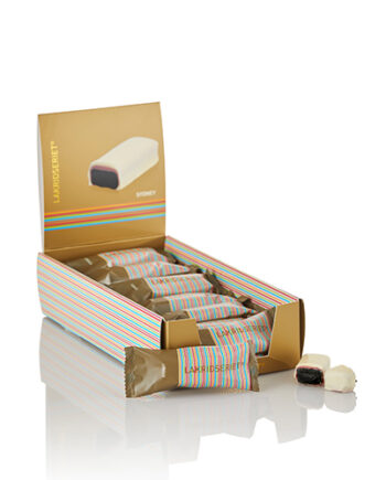 Sydney lakridsfudge m/ rød & hvid chokolade