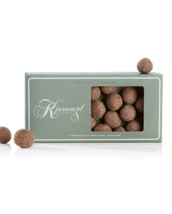 Kjaramjel kjog med fløde sjokolade - Karamelkugler m/ flødechokolade