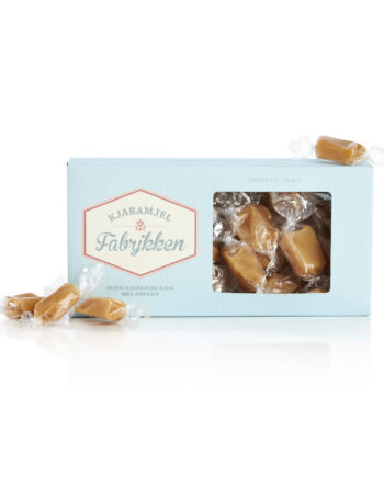 Kjaramjel kjog med flødekjaramjeller - Flødekarameller m/ mandler & havsalt