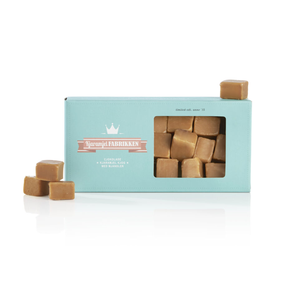 Kjaramjel Fudge - Lækker Blød Karamel i Retro Æske