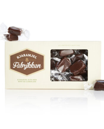 Kjaramjel sjokolade kjog med mint - Chokoladekarameller m/ mint