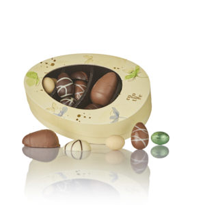 Marcipanæg og fyldte chokoladeæg i Cocoture æske - 188g