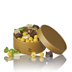 Fyldte chokolader, fyldte Cocoture chokoladekugler og chokoladekugler i Cocoture hatteæske - 400g