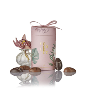 Marcipanæg og fyldte chokoladeæg i Cocoture gaverør - 162g