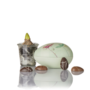 Fyldte chokoladeæg med marcipan i Cocoture metalæg - 162g