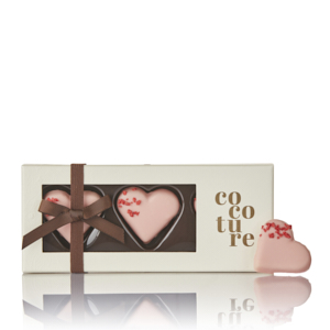 Marcipanhjerter i Cocoture æske - 54g