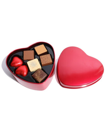 Hjerte-chokoladeæske - 80 g