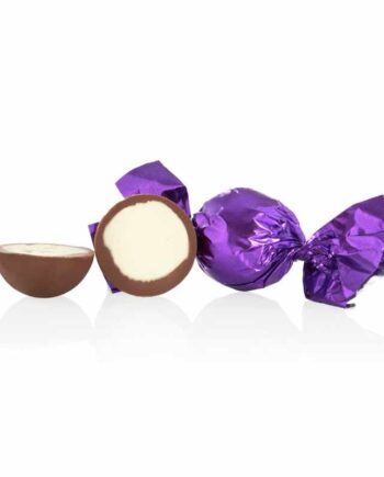 Fyldte chokoladekugler m/ cookie dough - Lilla - 1 kg