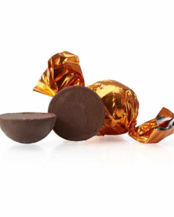 Fyldte chokoladekugler m/ chokocreme - Orange - 1 kg