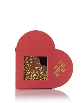 Fyldt chokoladehjerte  i Cocoture hjerteæske - 30g