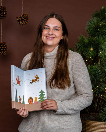 Retro chokoalde julekalender uden alkohol - God til børn - Ca. 200g