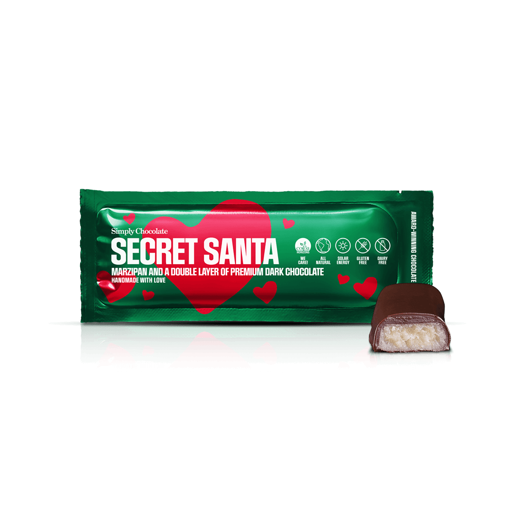 Simply® Secret Santa | Marcipan og et dobbelt lag mørk chokolade