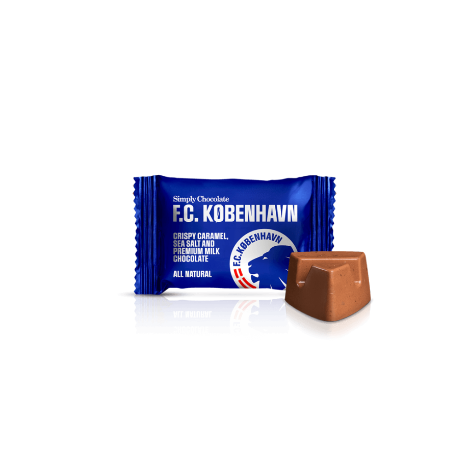 F.C. København - 75 Bites | Knasende karamel, havsalt og premium mælkechokolade