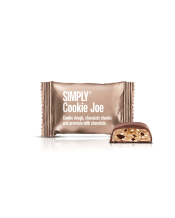 Simply® Cookie Joe - 75 Bites | Cookie dough, chokolade chunks og premium mælkechokolade