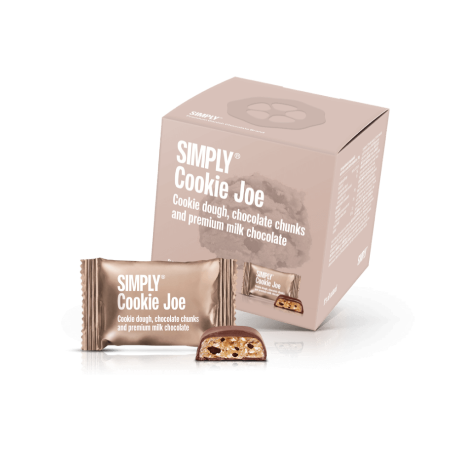 Simply® Cookie Joe - Cube med bites | Cookie dough, chokolade chunks og premium mælkechokolade