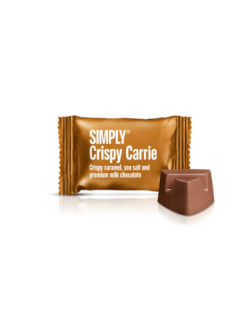 Simply® Crispy Carrie - 75 Bites | Knasende karamel, havsalt og premium mælkechokolade