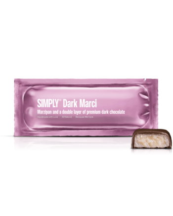Simply® Dark Marci | Marcipan og et dobbelt lag premium mørk chokolade