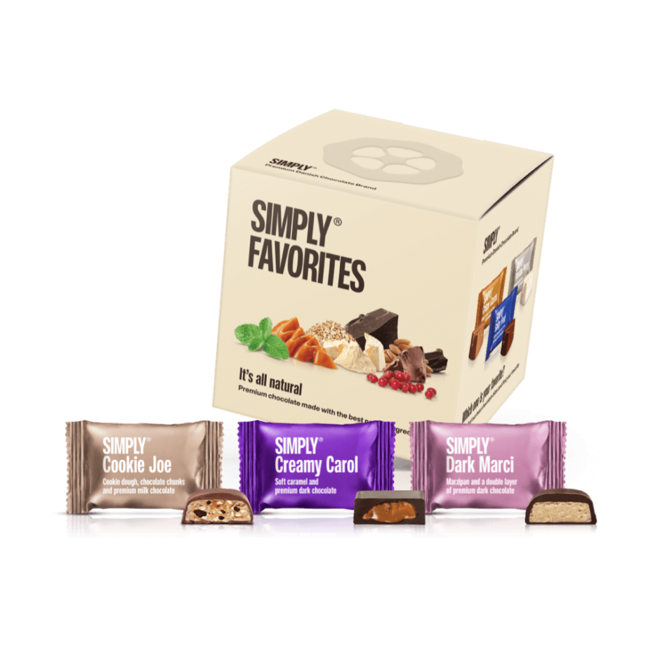 Simply® Favorites - Cube med bites | Smag 9 af vores favoritter