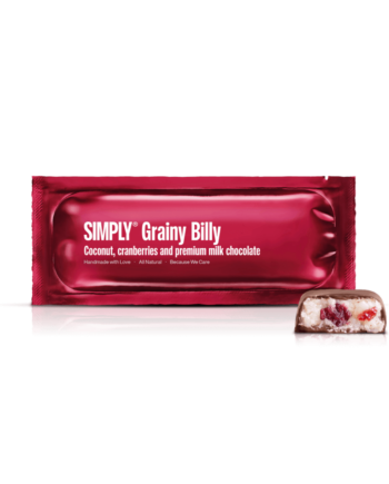 Simply® Grainy Billy | Kokos, tranebær og premium mælkechokolade