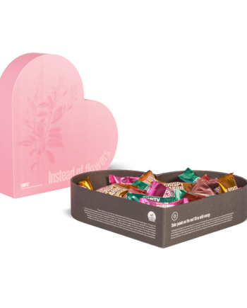 The Heart Box | Eksklusiv gaveæske med 40 stk. mix chokoladebites