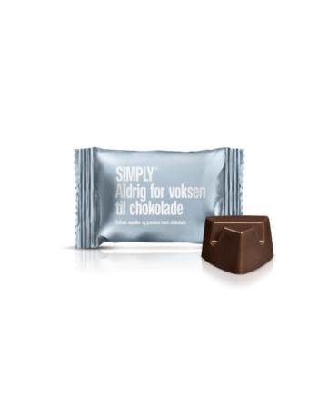 Aldrig for voksen - 75 Bites | Saltede, ristede mandler med premium mørk chokolade