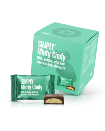 Simply® Minty Cindy - Cube med bites | Mint, matcha the, crisp og premium mørk chokolade