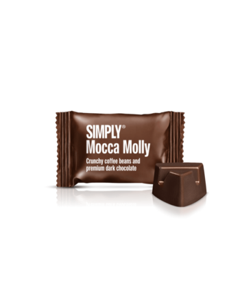 Simply® Mocca Molly - 75 Bites | Crunchy kaffebønner og premium mørk chokolade