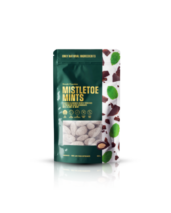 Mistle Toe Mints | Ristede mint mandler med mørk premium chokolade