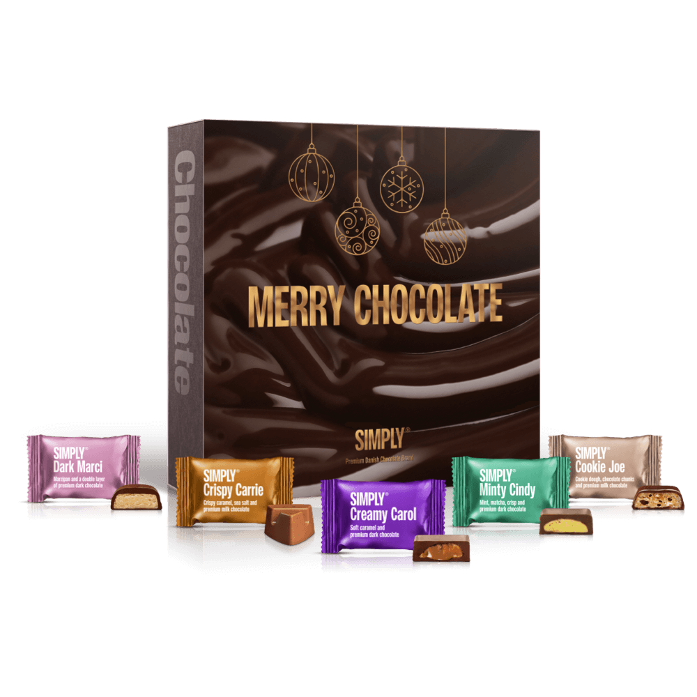 The Christmas Premium Box | Eksklusiv juleæske med 50 stk. mix chokoladebites