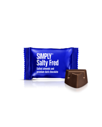 Simply® Salty Fred - 75 Bites | Saltede, ristede mandler med premium mørk chokolade