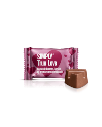 Simply® True Love - 75 Bites | Knasende karamel, havsalt og premium mælkechokolade