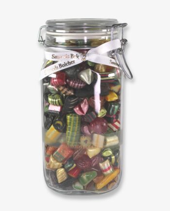 Blandet bolcher i glas nr. 6 fra Sømods - 1300 gram
